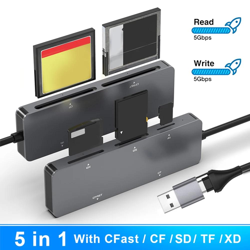 ο ī  ޸ ī , PC Ʈ ׼ C Ÿ  USB A Ÿ, 5Gbps CFast, XD, CF, SD, TF 